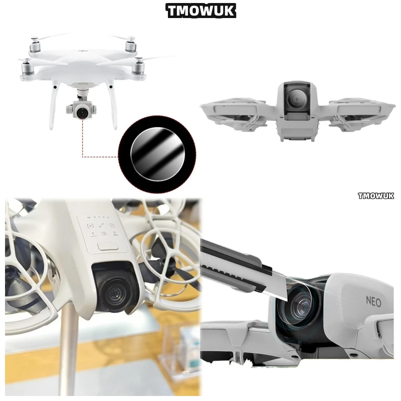 

For DJI Phantom 4 Advanced RTK Pro V2.0 DJI Avata Neo Lens Protector Guard Cap Tempered Glass
