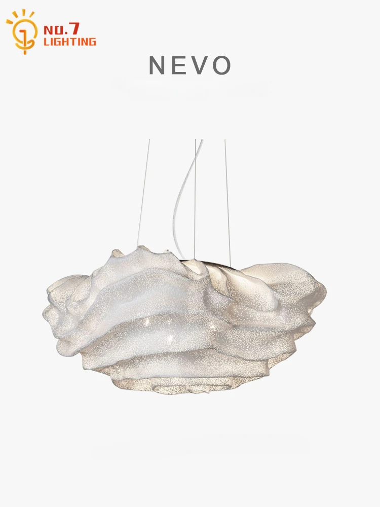 NEVO-Luzes Pingente De Nuvem De Aço Inoxidável, Designer Japonês, LED, E27, Romântico, Moderno, Lâmpada Pendurada, Atmosfera, Sala De Estar, Sofás