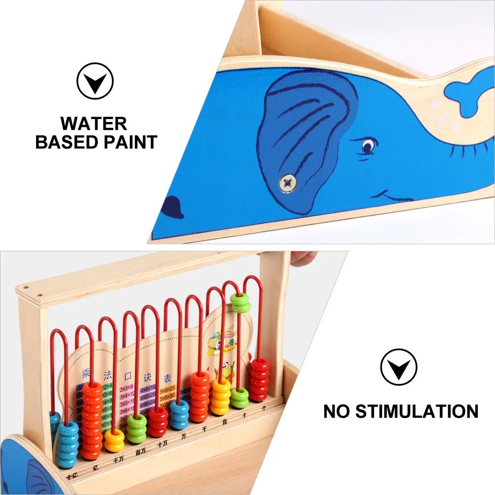 

1Set Wooden Abacus Educational Calculation Frame Early Learning Math Counter Colorful Multipurpose Math Learning