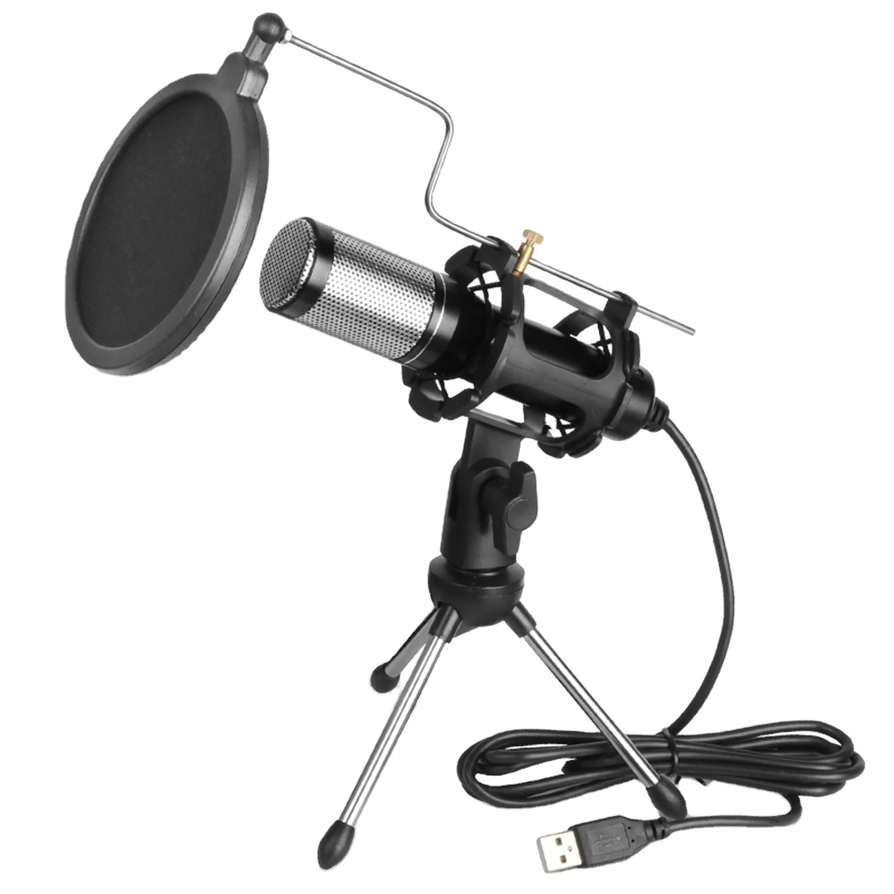 

Biner E300 Professional Recording Live Desktop Stand USB Condenser Microphone