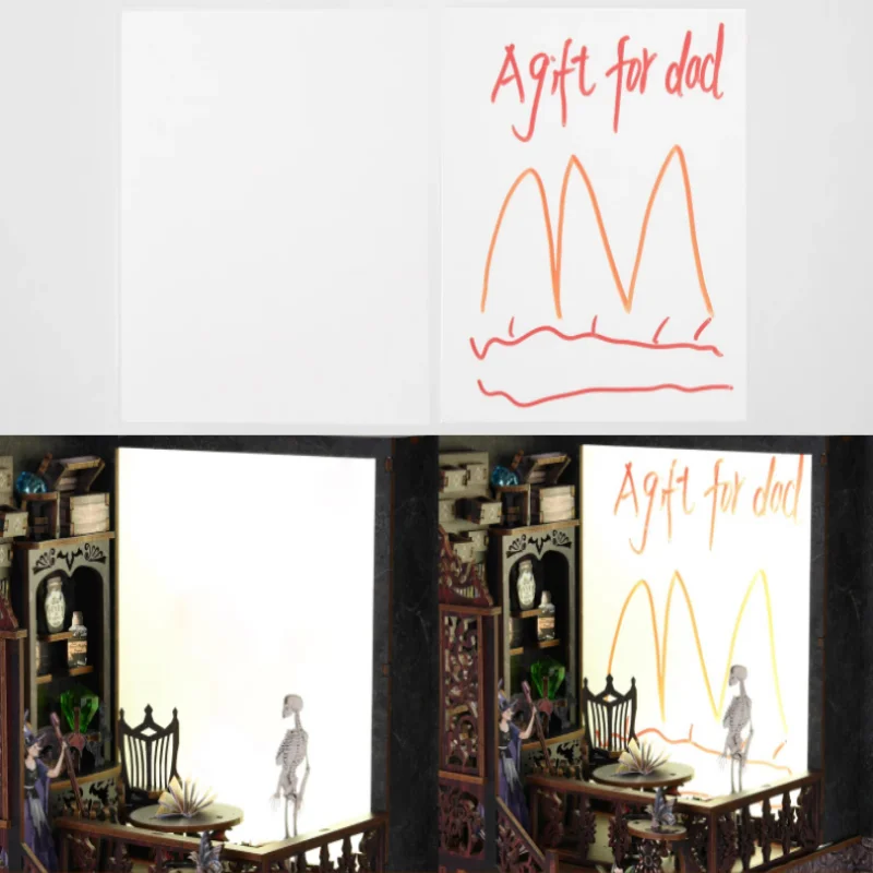 Book Nook DIY، مصغر خشبي ثلاثي الأبعاد مع أضواء LED، مجموعة نماذج ذات طابع سحري للبالغين #5