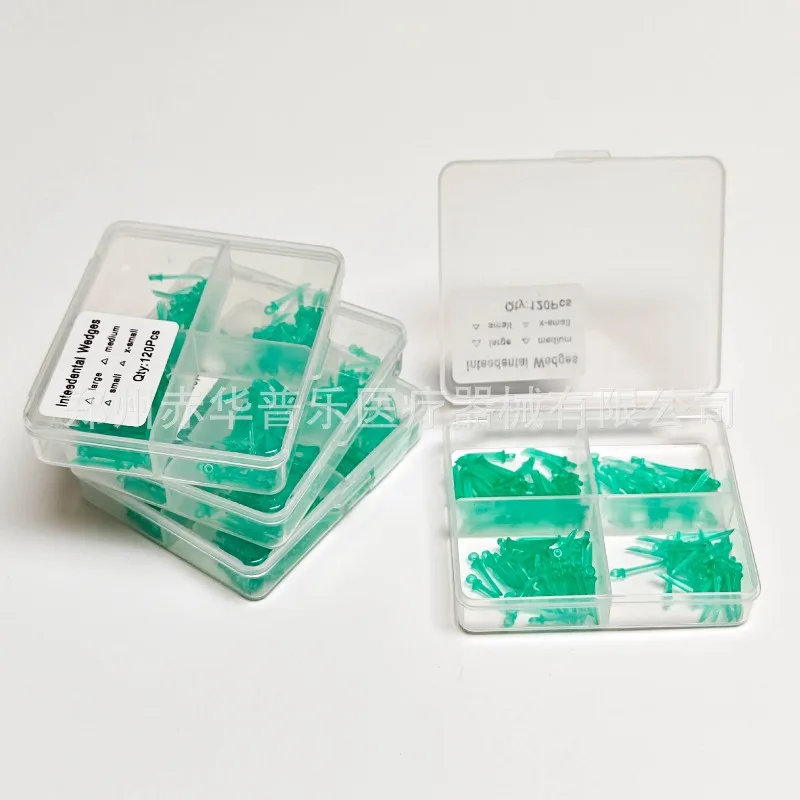Lab Resin Interdental Wedge, Adaptive Dental Wedge 4 Sizes 120pcs/box
