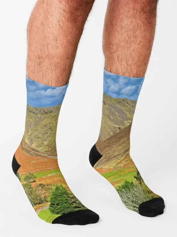 Blencathra Lake District Fells Socks compression Running football valentine gift ideas Socks Man Women's