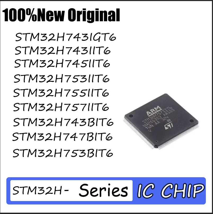 

1PCSBrand new STM32H743IGT6 H743IIT6 H745IIT6 H753IIT6 H755IIT6 H757IIT6 H743BIT6 STM32H747BIT6 STM32H753BIT6 Quality assurance