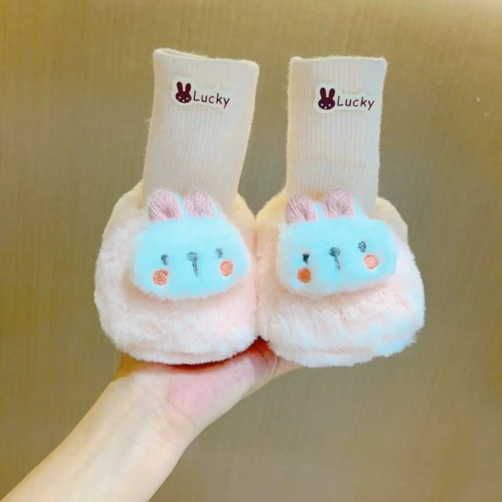 جديد دافئ الطفل الجوارب أحذية لينة حذاء طفل صغير الكرتون المضادة للانزلاق الوليد الطابق الجوارب الشتاء