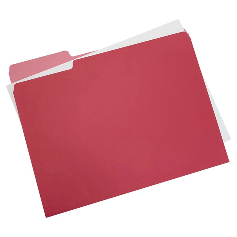 Manila Color Five-Color Single-Page Folder Paper Storage Folder Office Data Classification