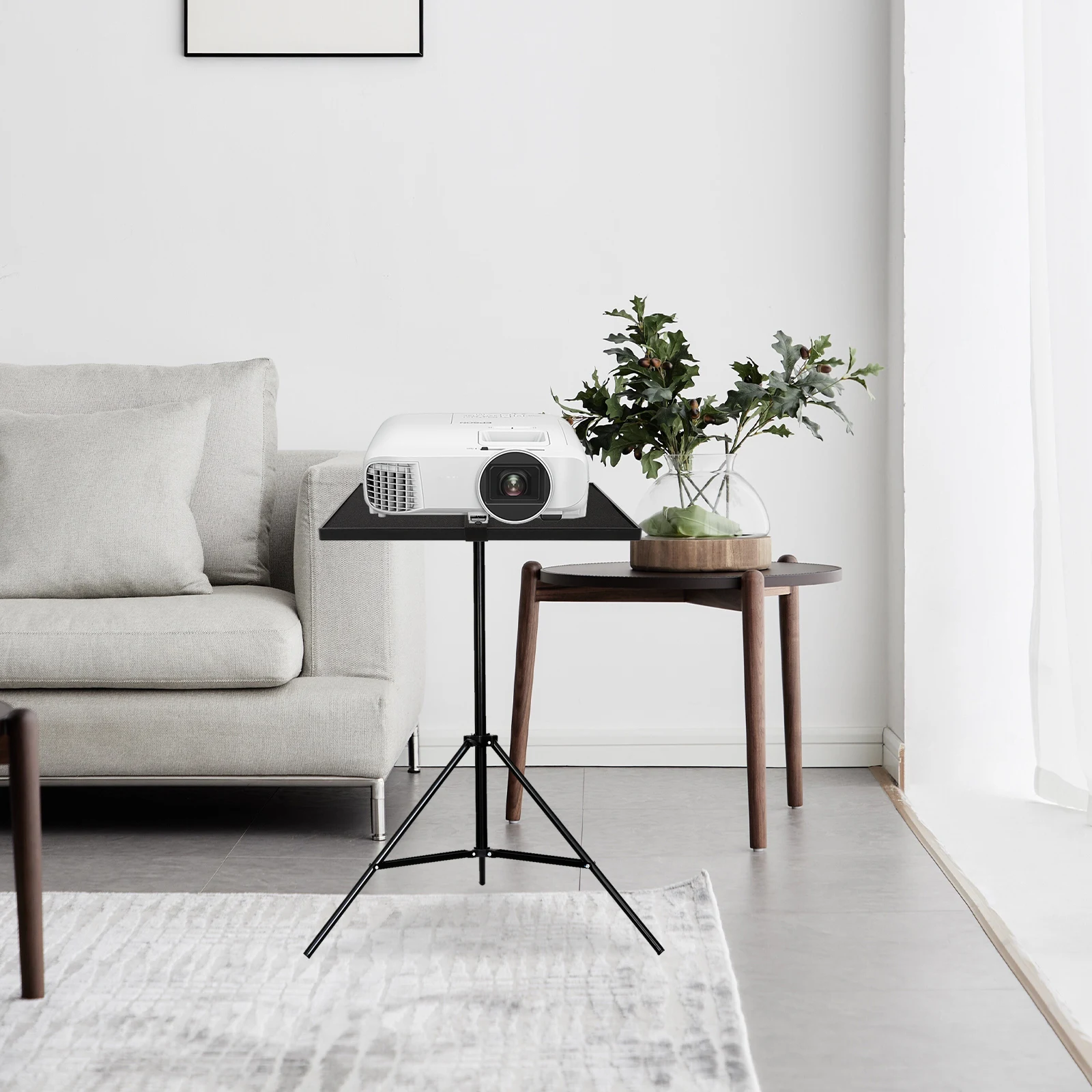 

1Pcs Projector Tripod Tray Mount Black Durable Material Easy to Clean Perfect for Home Office Classroom Lecture Room