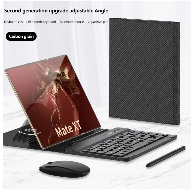 Luxury Leather Wireless Keyboard Case For Huawei Mate XT X5 X3 X2 Xs 2 Magnetic Fold Stand Cover With Mouse Stylus Pen