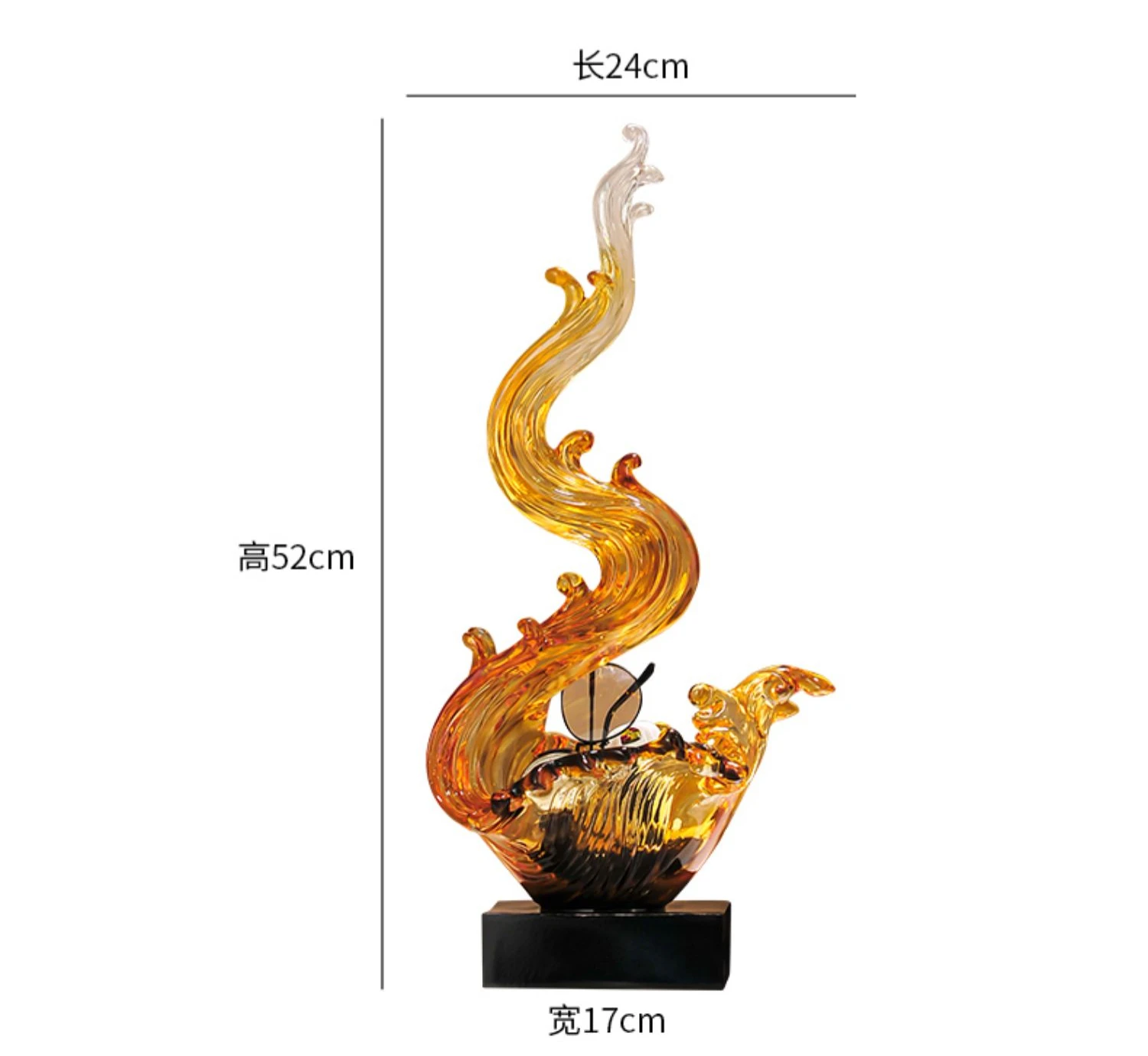 Modern flourishing abstract art sculpture TV cabinet ornament