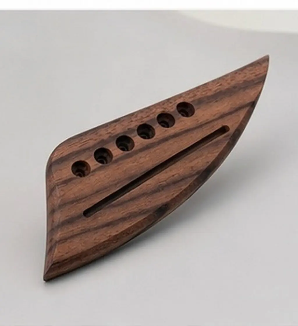 6 String Rosewood Guitar Bridge for Acoustic Folk Guitar 150Mm Body Length 55.07mm First to Sixth String Center 71Mm Saddle Slot