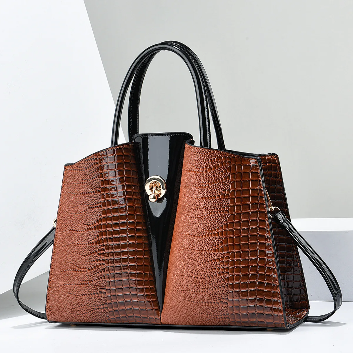 

Large Capacity Tote Bag 2025 Commuting Handbag Niche Design Single Shoulder Crossbody Women's Bag Fashionable and Stylish Casual