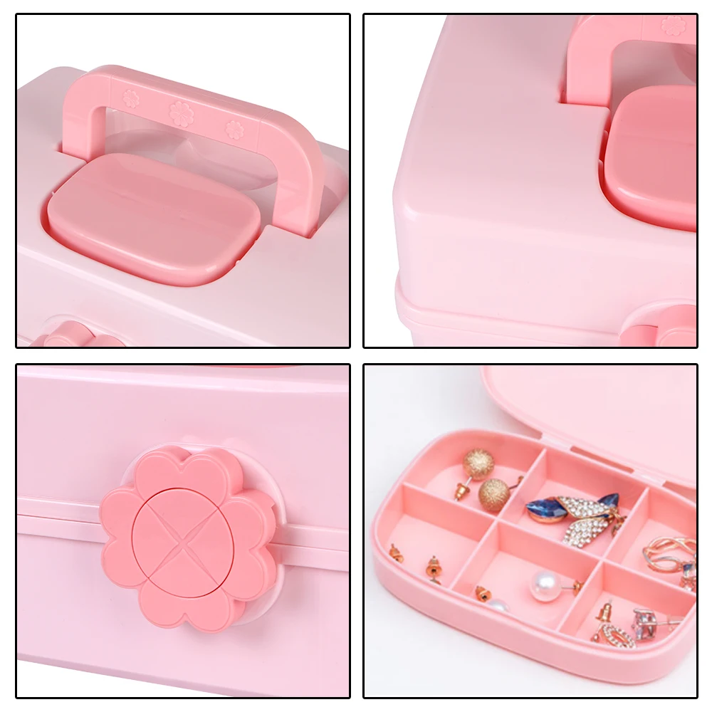 Children\'s Hair Accessories Storage Box Multi-layer Hairpin Organizer Cute Girl Jewelry Case Head Rope Headband Display Rack