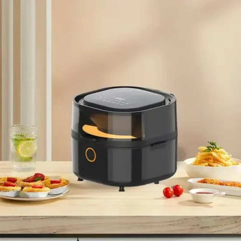 Hot Sell Manuel Control Temperature And Timer 5.5L Air Fryer Electric Household Stainless Steel Air Fryer
