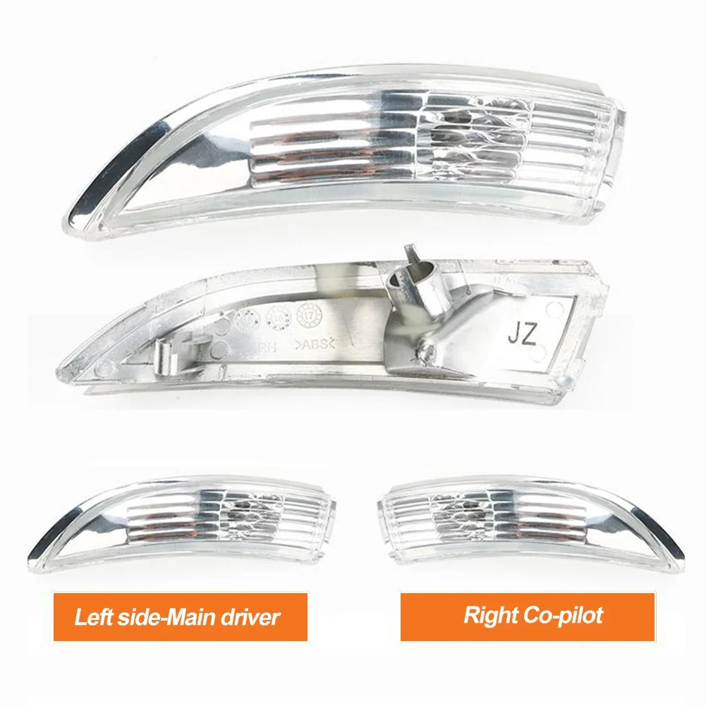 Car Reversing Mirror Steering Lamp Rearview Mirror Steering Lamp Without Bulb Lights For Ford Fiesta Mk8 2008-2016
