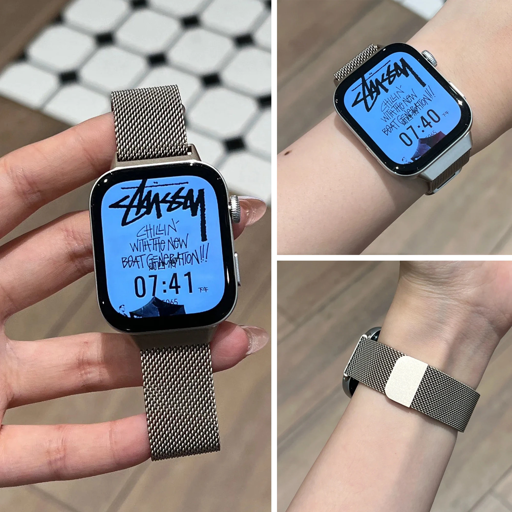 Milanaise-Magnetbänder für Huawei Watch Fit 4 Pro/4/3, Edelstahlarmband, Correa Huawei Fit 4, Armband-Zubehör