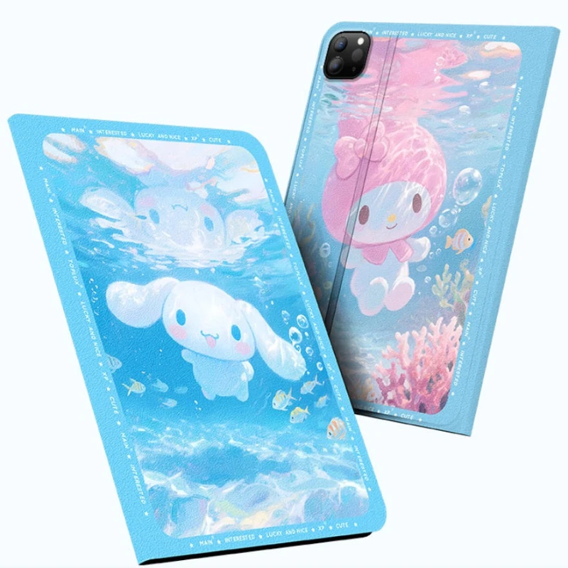 

Чехол Cinnamoroll для iPad Funda ipad 8/9/10 10,2 дюйма A16 11 дюймов Защитный чехол Air 4 5 10,9 дюйма M2 M3 Pro4 5 6 12,9 дюйма M4 Чехол для планшета