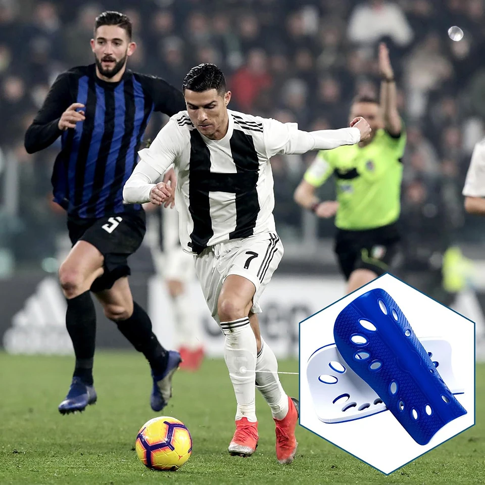 GOBYGO 1 paio scaldamuscoli da calcio materiale EVA Match Training cuscinetti sportivi parastinchi Plug-in parastinchi parastinchi inserti per