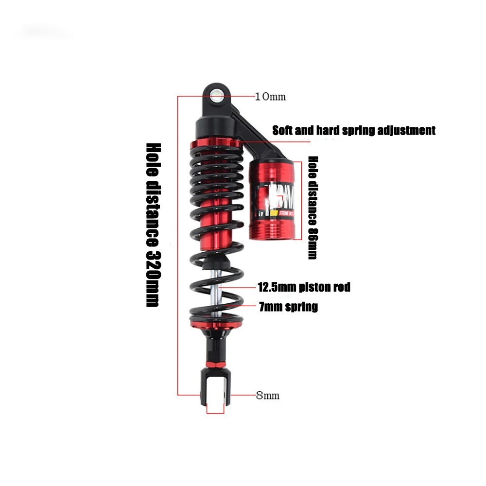 Amortiguador trasero para Yamaha 100 Wildfire RSZ Fuxi Qiaoge Xunying, amortiguador trasero modificado, accesorios para motocicleta