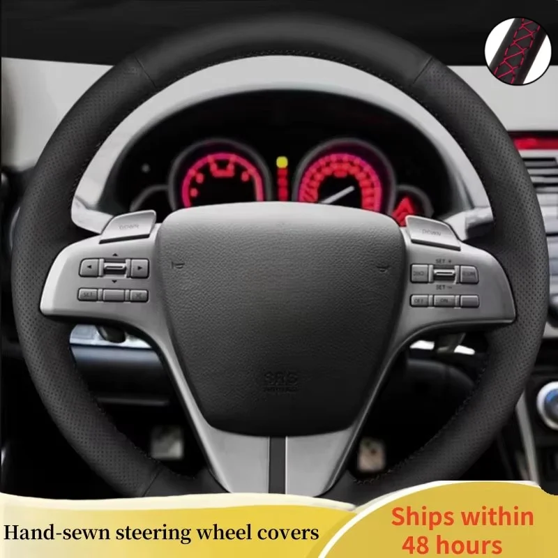 

Custom Car Steering Wheel Cover Anti-slip Microfiber Leather For Mazda6 Atenza 2009-2013 Steering Wheel Braid Car Accessory