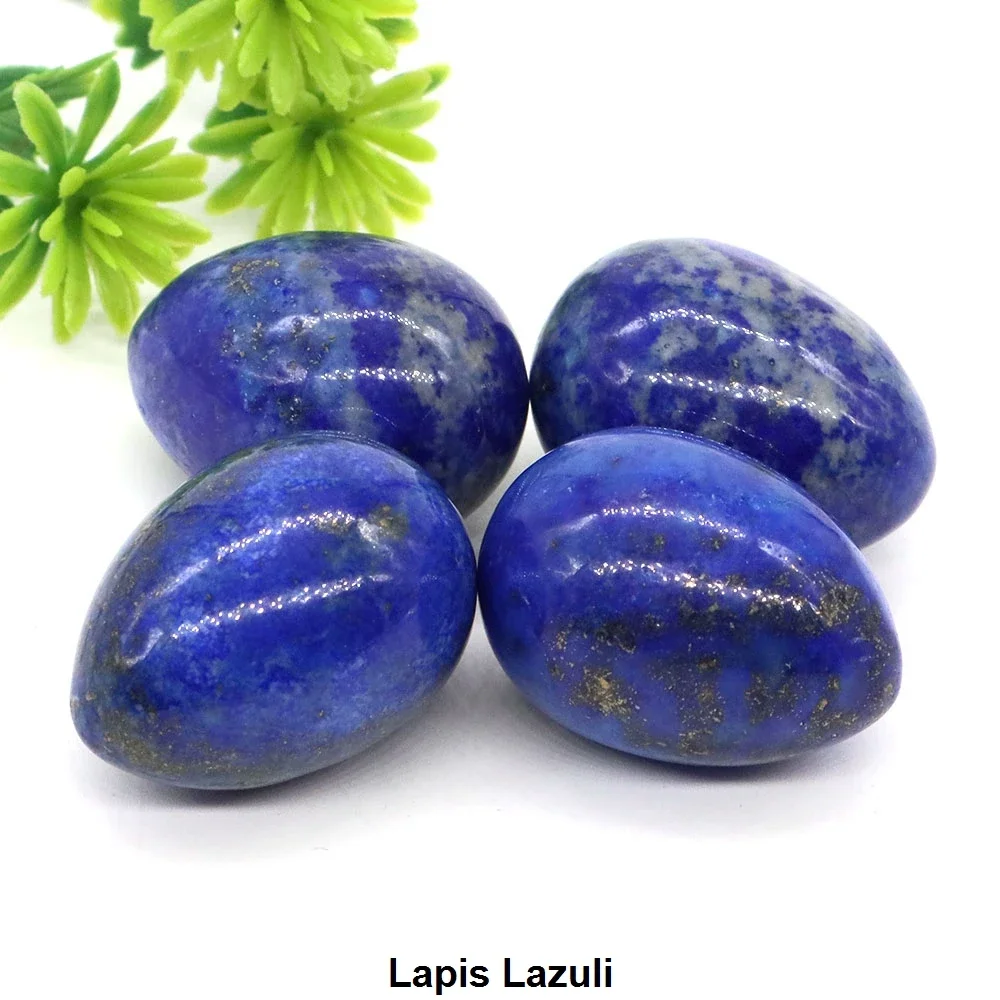 

22x30mm Natural Stone Egg Statue Healing Crystal Quartz Massage Gemstone Mineral Specimen Jewelry DIY Meditation Gift Home Decor