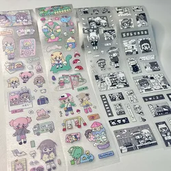 Decal Sticker Tapes Shining Moment Washi Tape PET Manga Shoujo Style Stickers for Scrapbooking For Arts Diy Crafts Album