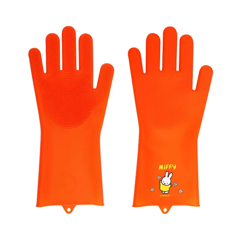 Gants de cuisine en silicone résistants à l'usure, réutilisables, kawaii, ata ffy, livres ménagers, vaisselle, cadeaux de Noël