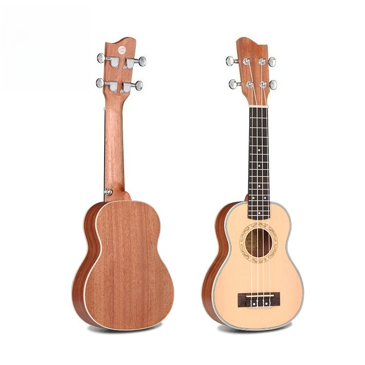 

Hooqu Handmade Ukulele 26 Inch Solid Spruce Tenor Rosewood Back Acoustic Ukulele High Quality Ukulele