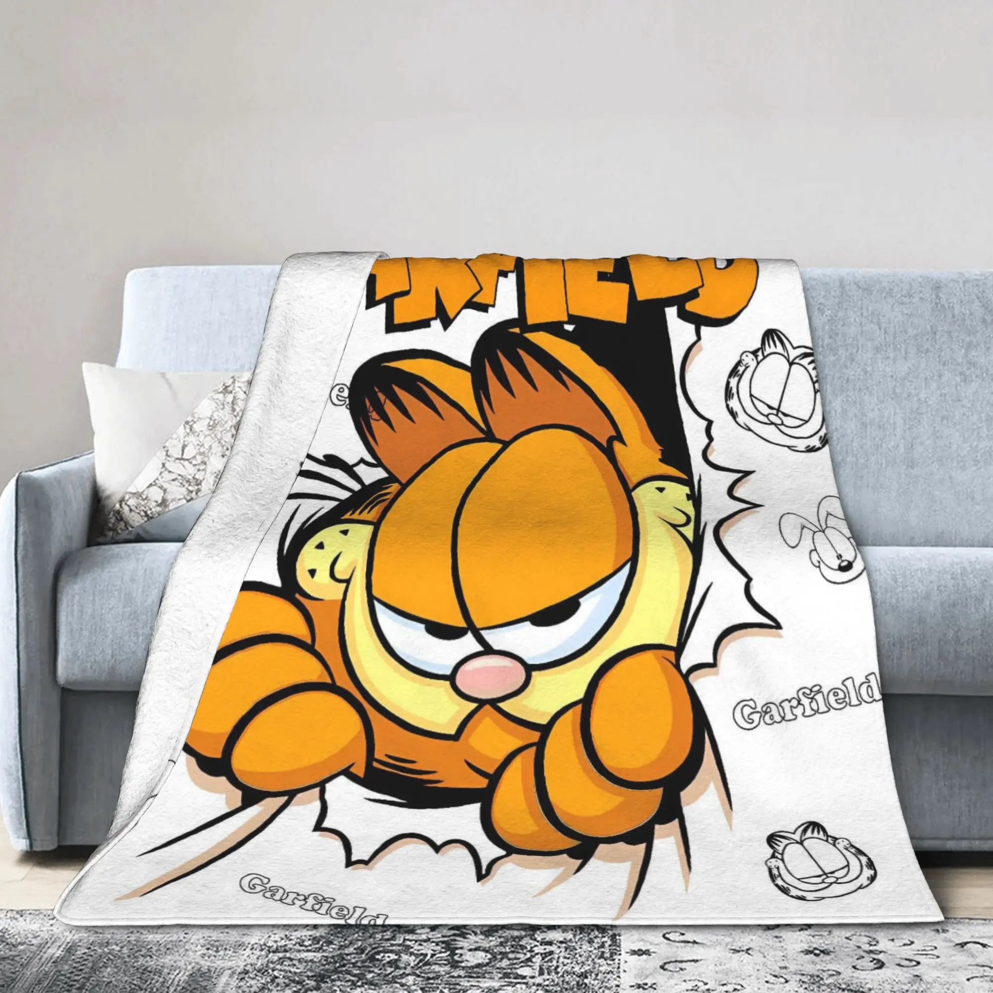 Garfield Collage Silky Touch Überwurfdecke – Superweich, 91,4 X 147,3 Cm, Aus 100% Polyester