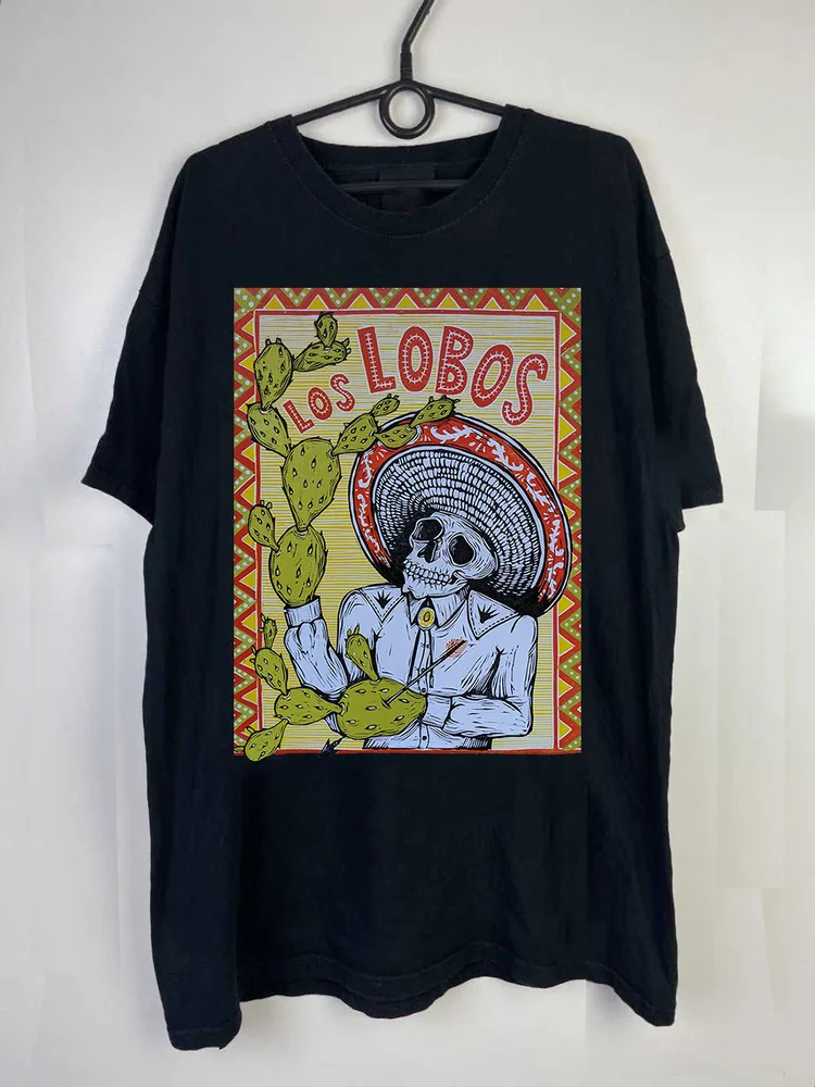 Los Lobos 2017 Poster Adult Unisex T-Shirt Full Size S-5XL Y2K tops Unisex Summer Short Sleeve