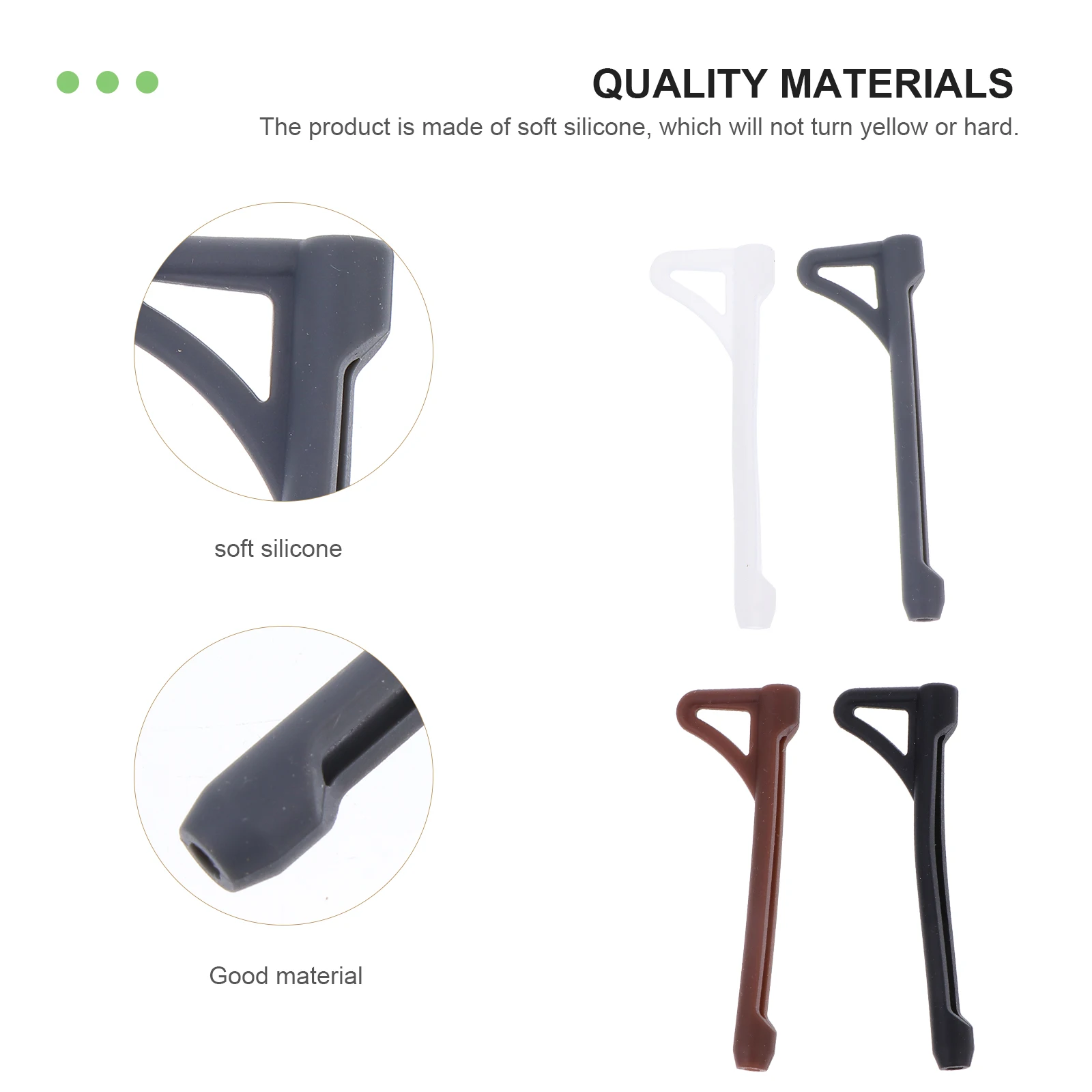 

10 Pairs Glasses Anti-slip Cover Eyeglasses Accessory Retainer Holder Ear Grip Silica Gel Eyewear Temple Tips Sunglasses Grips