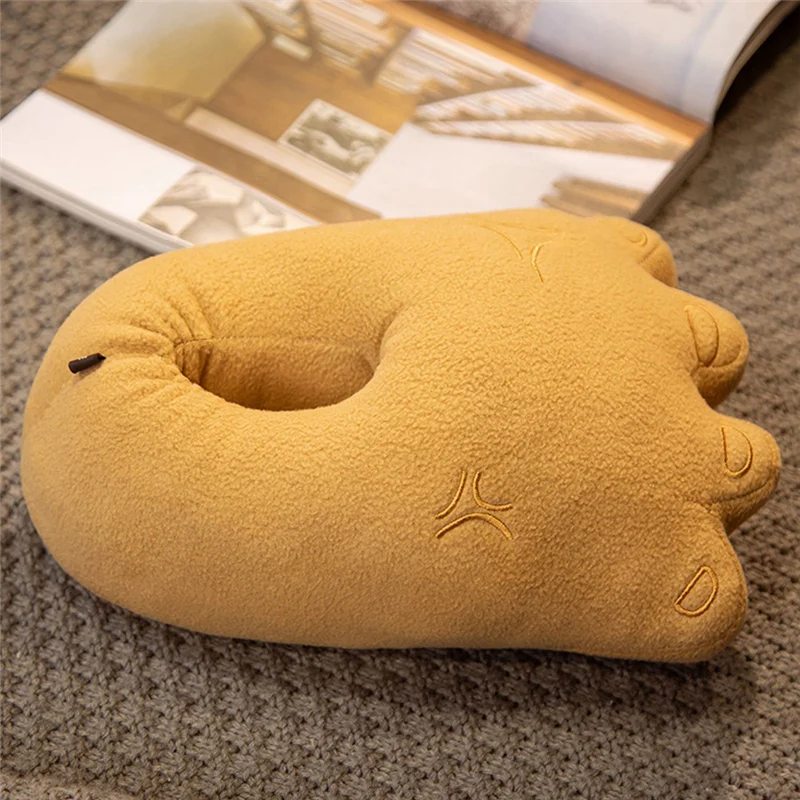 

WOWFU-Забавные плюшевые тапочки на большую ногу, теплые зимние теплые тапочки для домашнего использования, прочный зеленый (L)