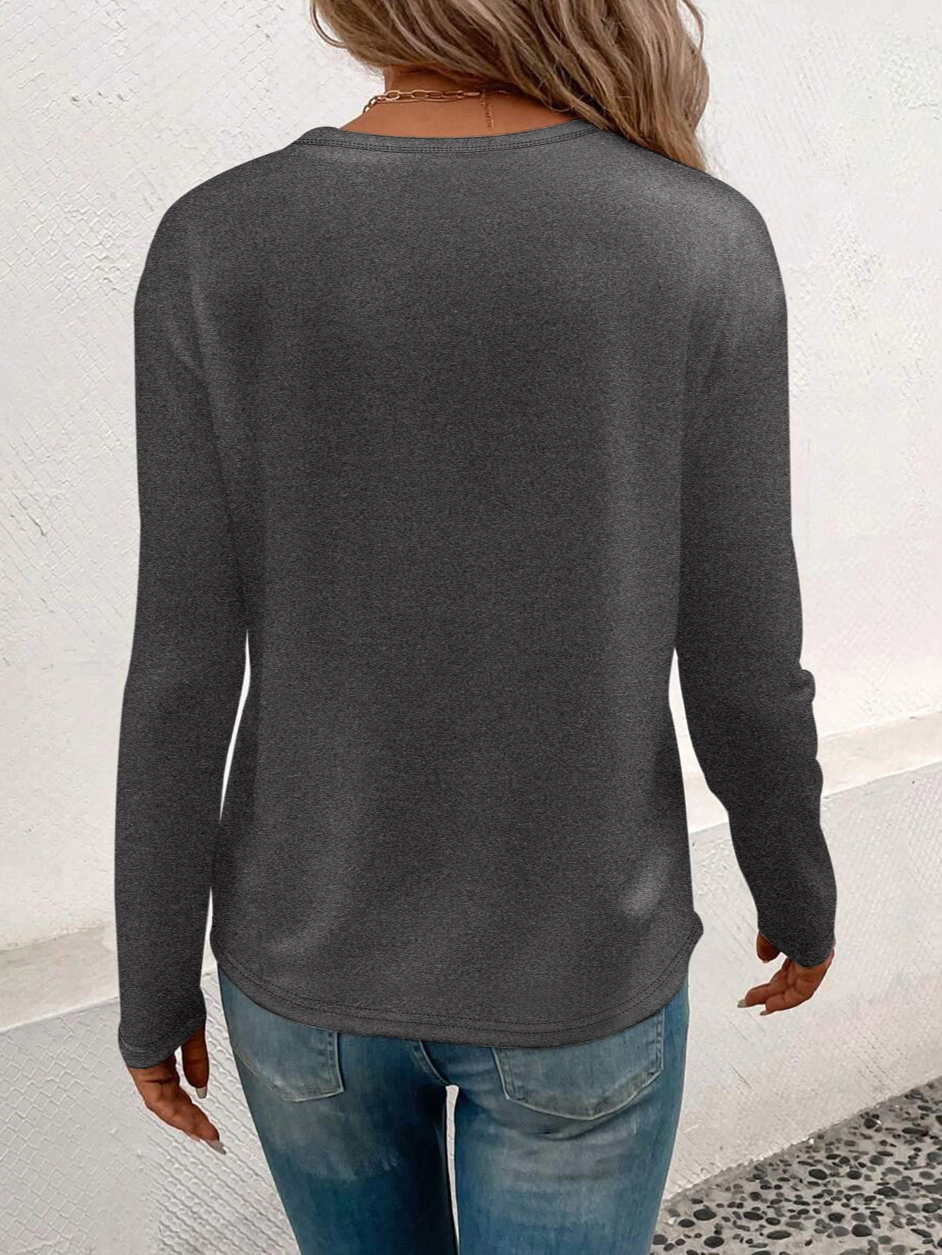 Dames T-shirt met ronde hals en printpatroon, casual T-shirt, normale pasvorm, wasbaar in de machine, veelzijdig voor het hele seizoen, 100% polyester