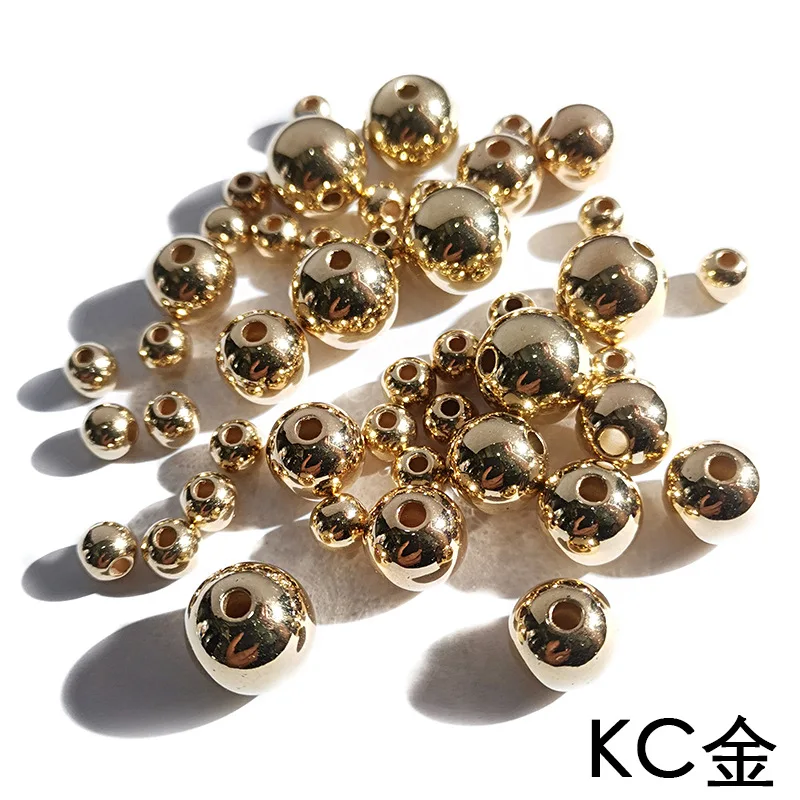 Newest UV Coated Round Loose Jewelry Spacer Beads 3mm 4mm 5mm 6mm 8mm 10mm 12mm Bracelet Necklace Earring Beading Material