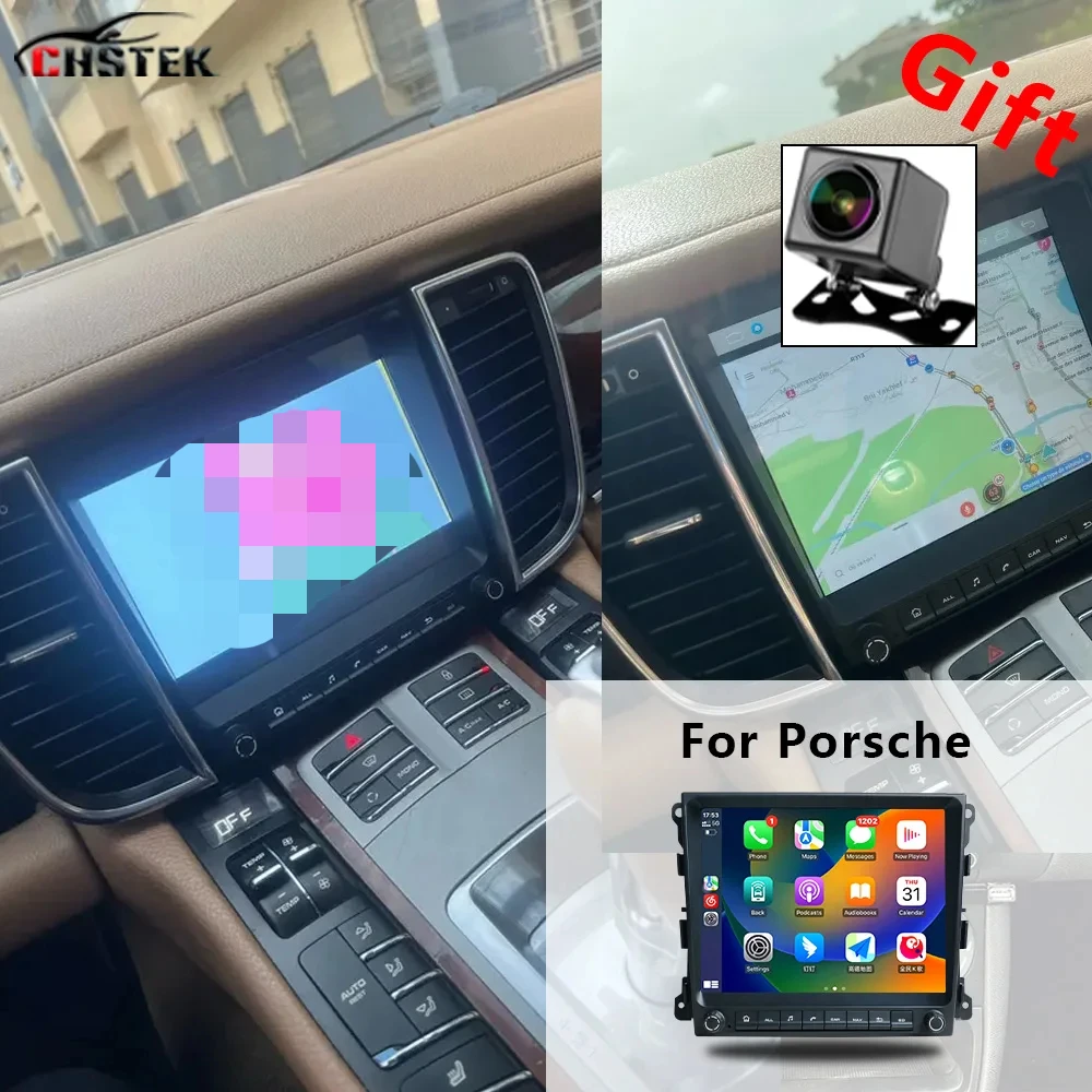 

CHSTEK Car Radio Android 13 Carplay For Porsche Panamera 970 G1 2010-2017 Multimedia Navigation Bluetooth WIFI 4G GPS Automotiva