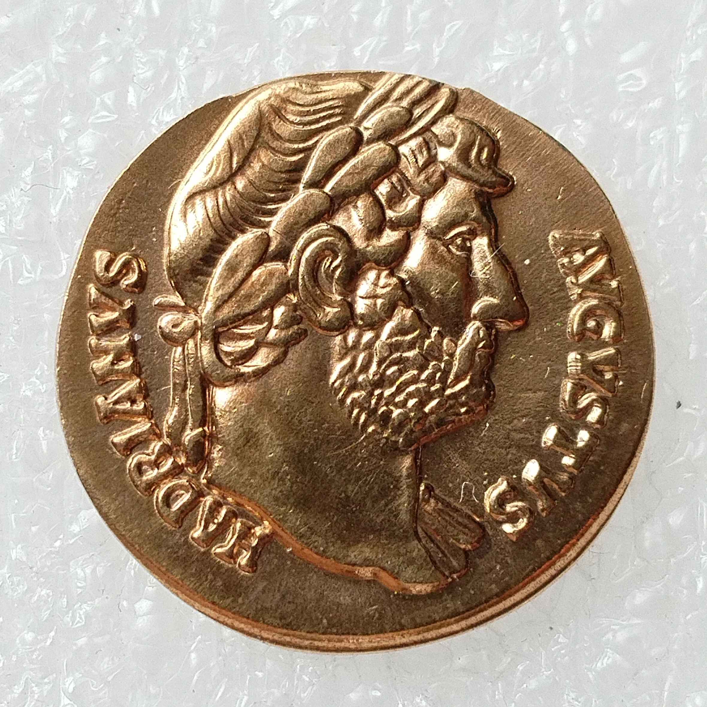 Gold Plated Commemorative Coin, Ancient Greek Decorative, Reproduction, #79