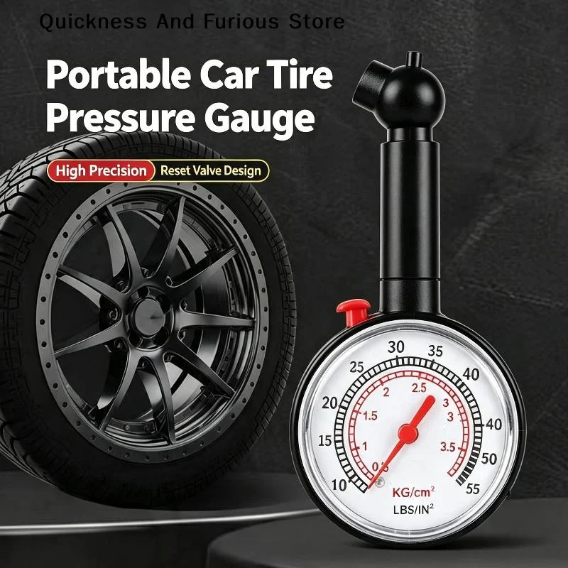 Car Tyre Tire Pressure Gauge Manometer For Car Auto Motor Cycle Truck Bikes Dial Meter Vehicle Tester Pressure Tyre Measurement