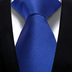 Solid tie 7.5cm tie for men fashion fashion ties fine blue gray classic ties Men Business Jacquard Classic fabric ties Main Main Sales Bills - №4