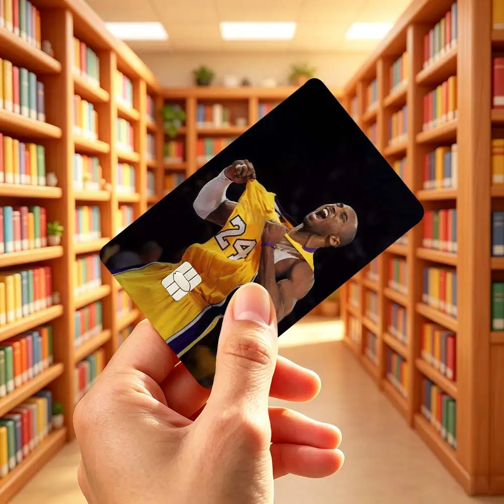 Black Mamba Kobe Bean Bryant Credit Card HD Stickers Game Card Decal Small Chip Waterproof Sticker Gift