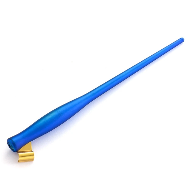 Verstellbarer schräger Kalligraphie-Dip-Pen-Feder halter Multi-Fit-Messing flansch Englisch Schräg spitz stift Schräg stift halter – Detail 7