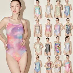 New racing one-piece sports training triangle competitive swimsuit fashion spa swimsuit women