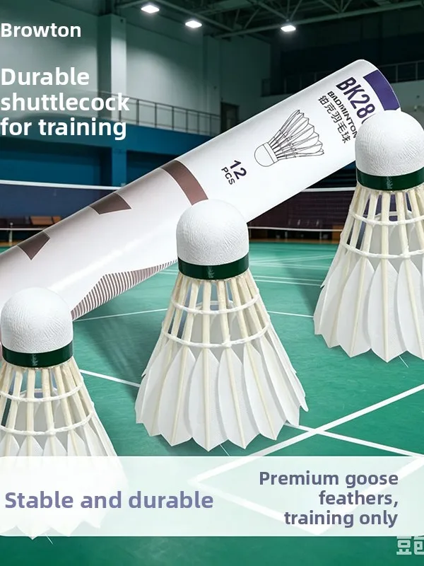 volani-da-badminton-in-piuma-d'oca-super-resistenti-e-antivento-per-allenamento-e-competizione-di-livello-professionale-facili-da-maneggiare