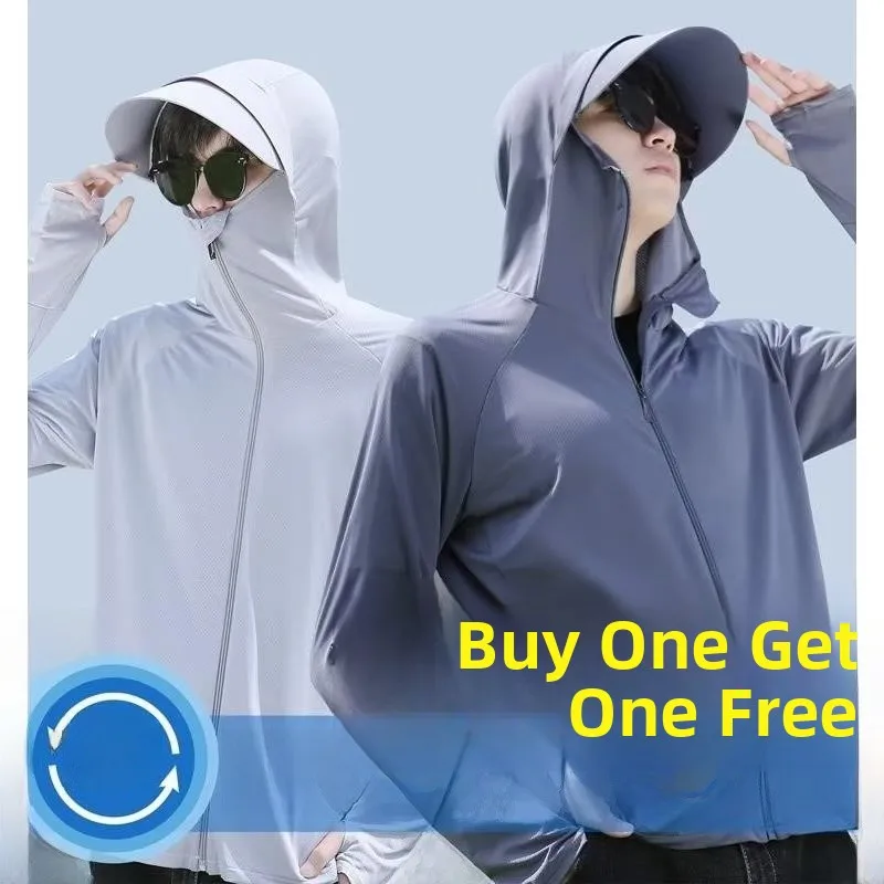 

Qui Dry тонкий дышащий открытый кардиган с капюшоном уличный длинный Sve Me защита от солнца летняя куртка для мужчин