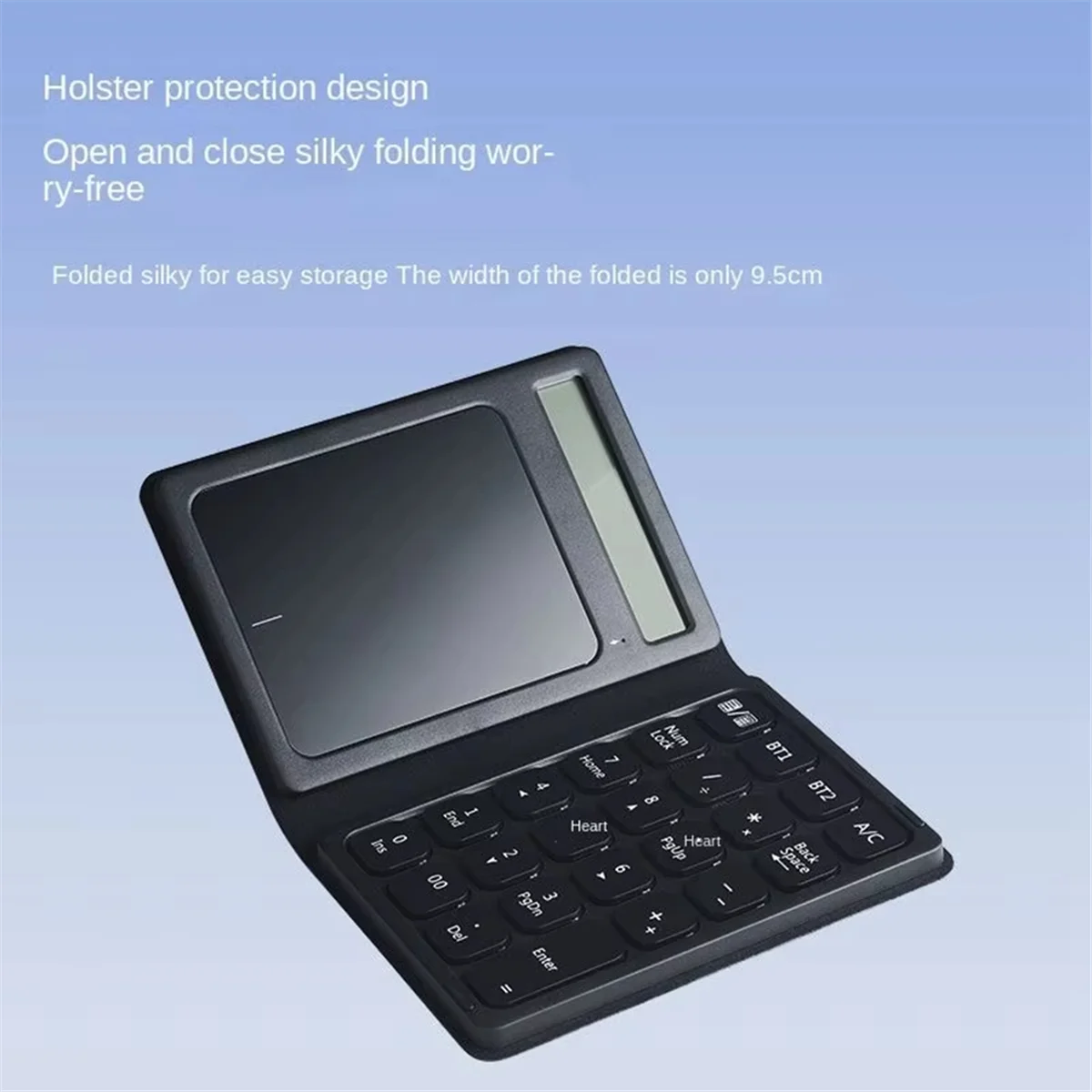 NEW Foldable Bluetooth Numberic Keyboard with Touchpad Portable 3in1 Calculator Wireless Number Keypad for PC Laptop - Image 4