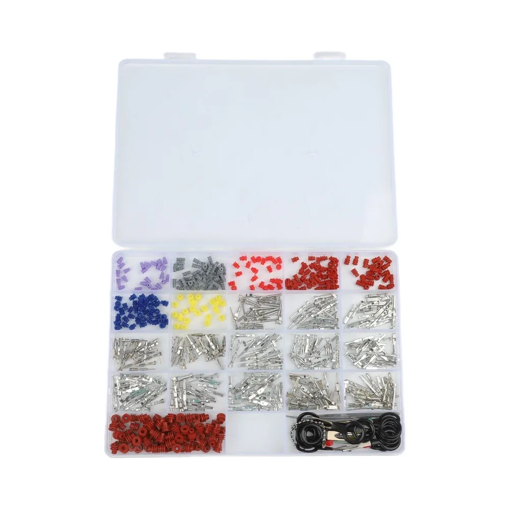 567Pcs Automotive Connector Pins Kit Crimped Terminals With Wire Seals Removal Tool For Car Truck Motorcycle Boat Wiring Repair