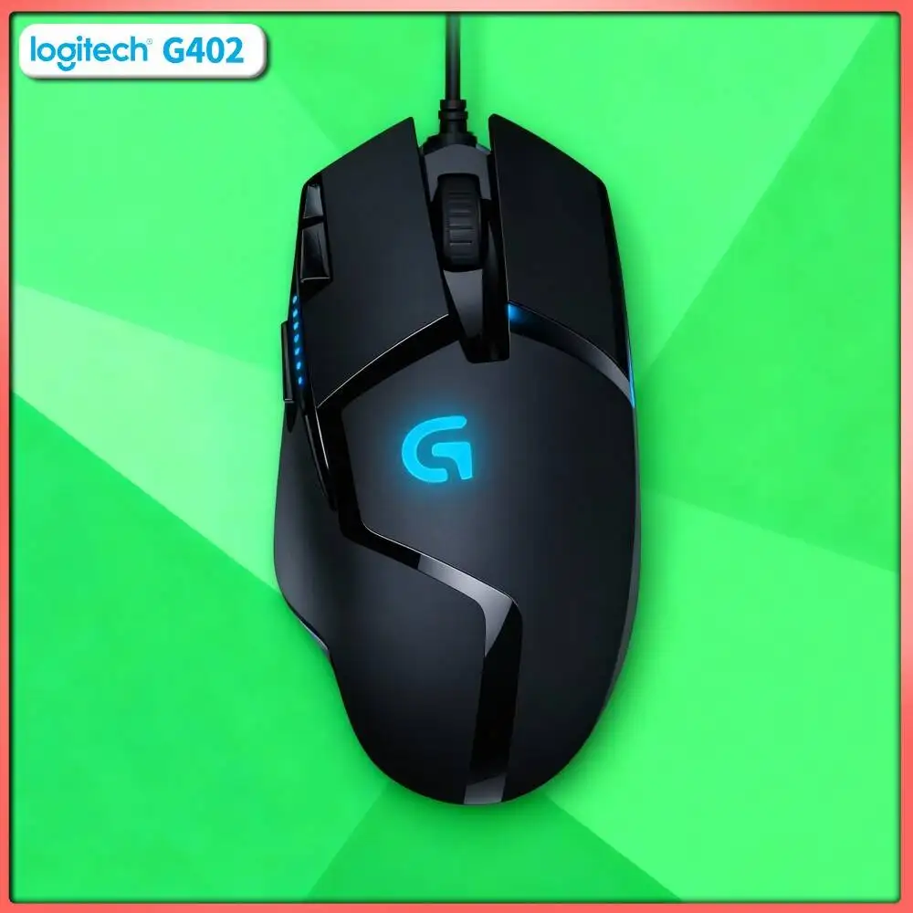 Logitech G402 Hyperion Fury Wired Mouse Fusion Engine 32-Bit ARM Processor Anti-Slip for Work and Gaming Use