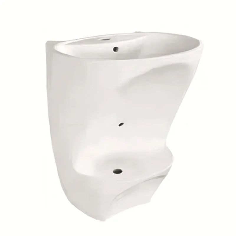 Handwasher and foot wash integrated basin, integrated face-washing ceramic mini clean basin