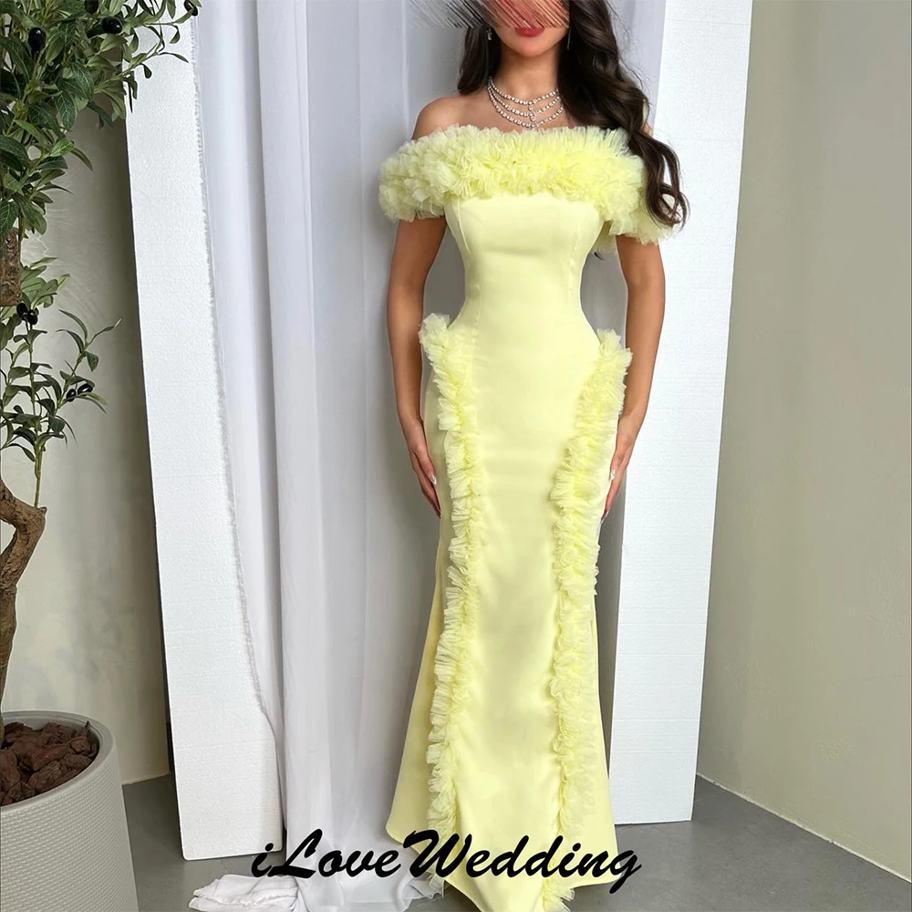 رائعة أنيقة جيرسي الطية Ruched رايات حورية البحر خارج على الكتف فساتين متوسطة الطول مناسبة مخصصة فساتين الموضة حسب الطلب #1