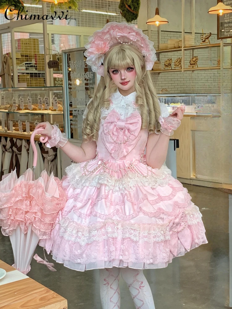 

Sweet Lolita Dress 2025 Summer New Heavy Industry Gorgeous Super Fairy Heavy Industry Beaded Birthday Bar Mitzvah Dress Women
