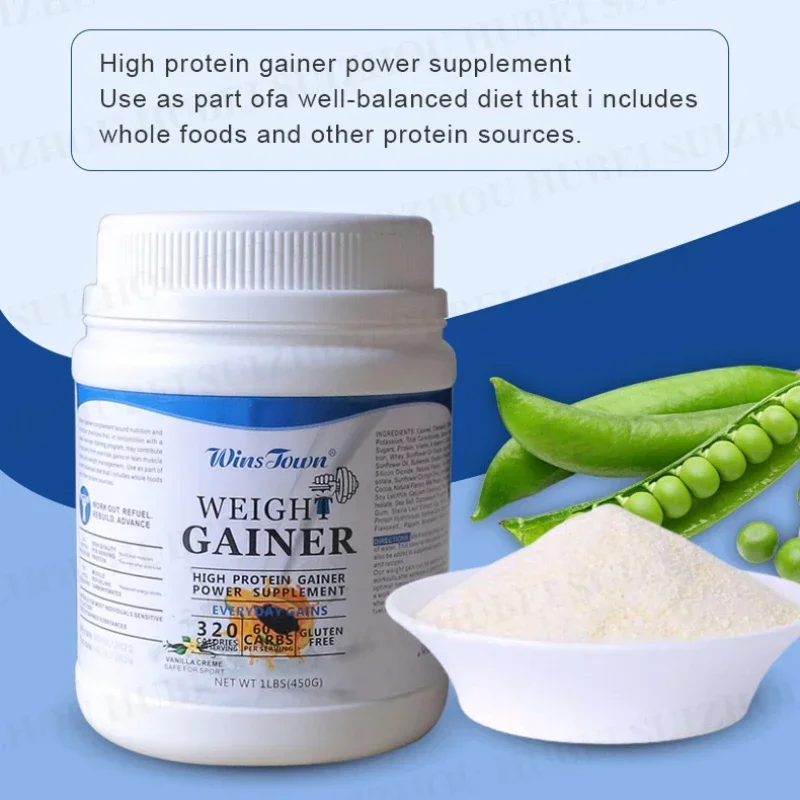 High Protein Weight Gain Energy SupplementProtein PowderPromotes Muscle Recovery  Creatina Athletic Muscle Stamina Performance