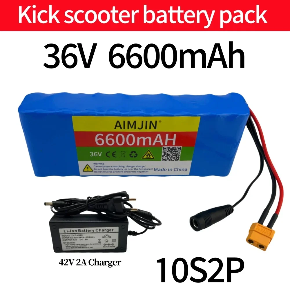 

Original 36V 6600mAH 10s2p Li-Ion Rechargeable Battery 6600mAh Balance Vehicle Battery